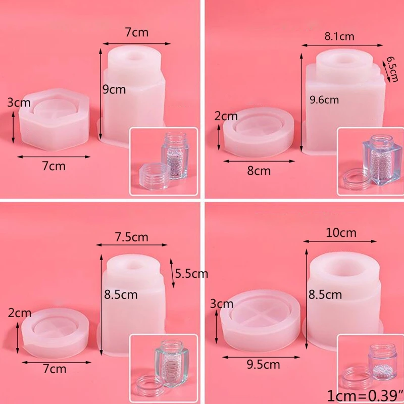 1 комплект, банка для хранения, хрустальная форма для эпоксидной смолы, инструмент для самостоятельного литья, герметичный с