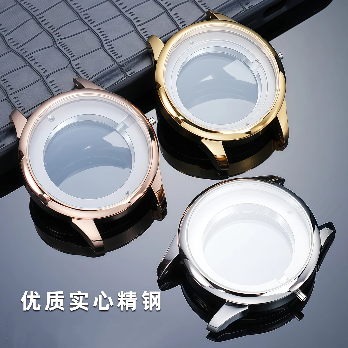 Stainless steel case mod kit for Tissot 1853 Lilock men's watch T41/T006 case accessories fit for 2824 movement, sapphire mirror