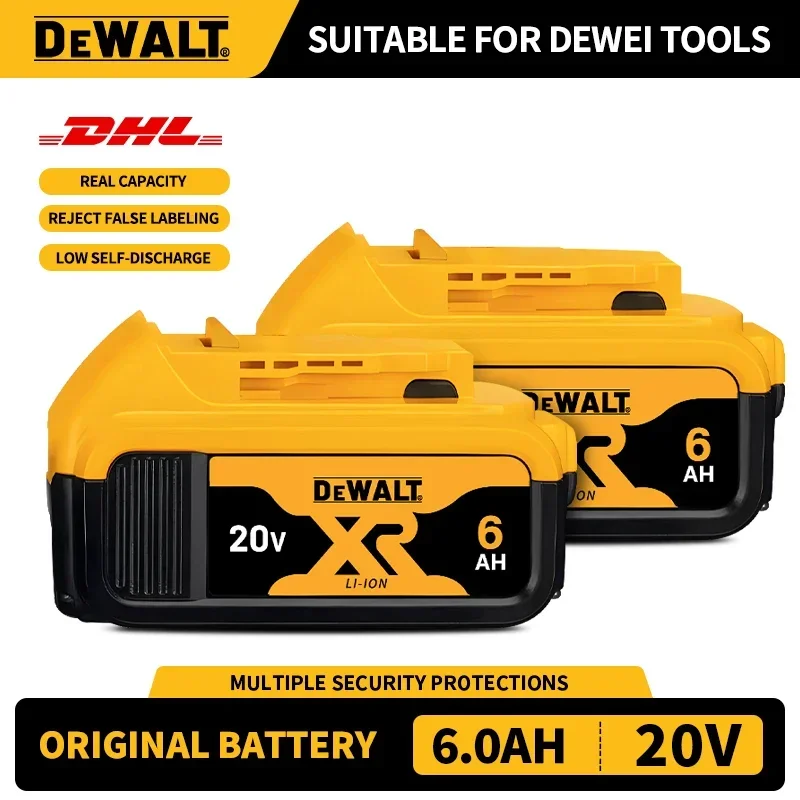 Authentic Dewalt 20V battery, 5AH, 6AH, 9AH, DCB203, 18V, 20V, high-quality lithium-ion batteries DCB206, DCB205, DCB204, DCB200