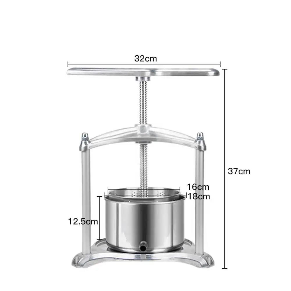 2025 Household Small Stainless Steel Juice Wine Press Manual Grape Press