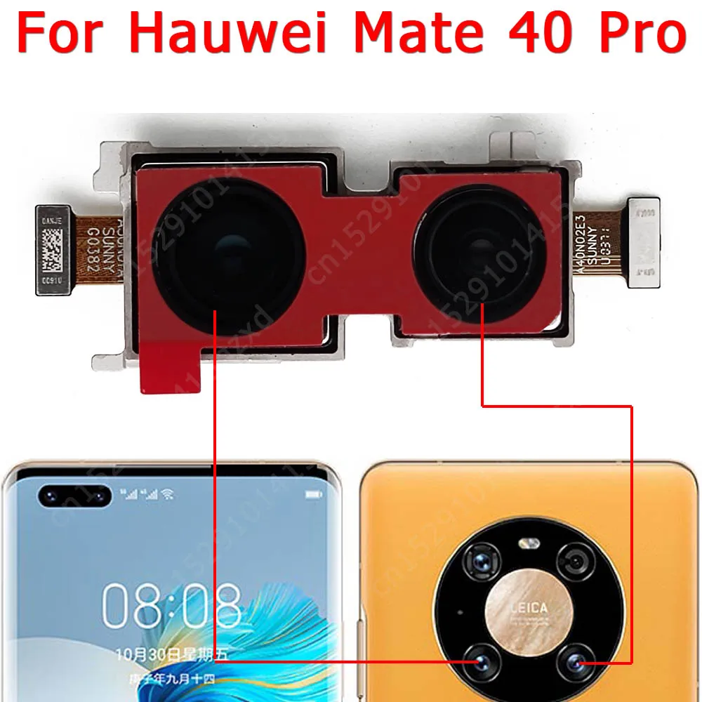 Back Camera For Huawei Mate 20 X 30 40 Pro 8 9 10 Lite Rear Camera Module Backside View Replacement Repair Spare Parts