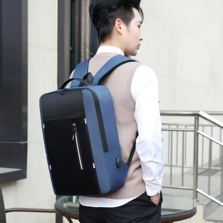 

Men's computer backpack new commuter portable notebook bag multifunction with USB large-capacity backpack.