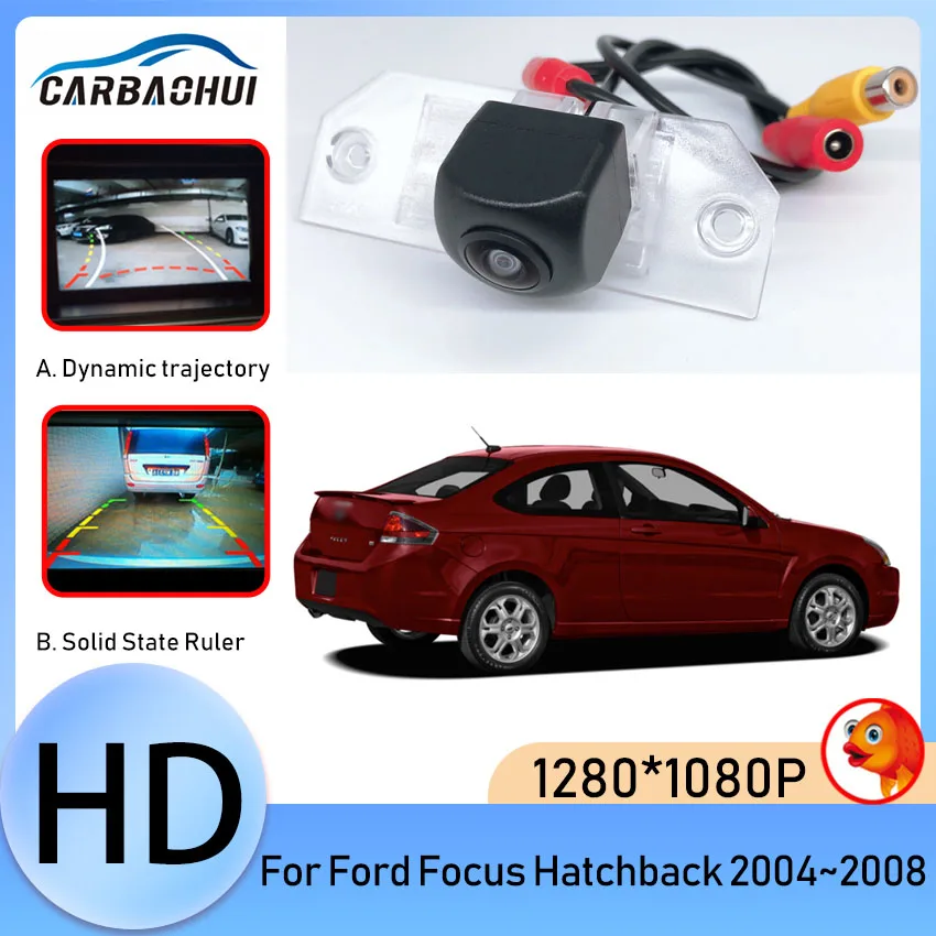 

HD Wireless Car CCD Rear Camera Fisheye dynamic Night Vision Waterproof For Ford Focus Hatchback 2004 2005 2006 2007 2008