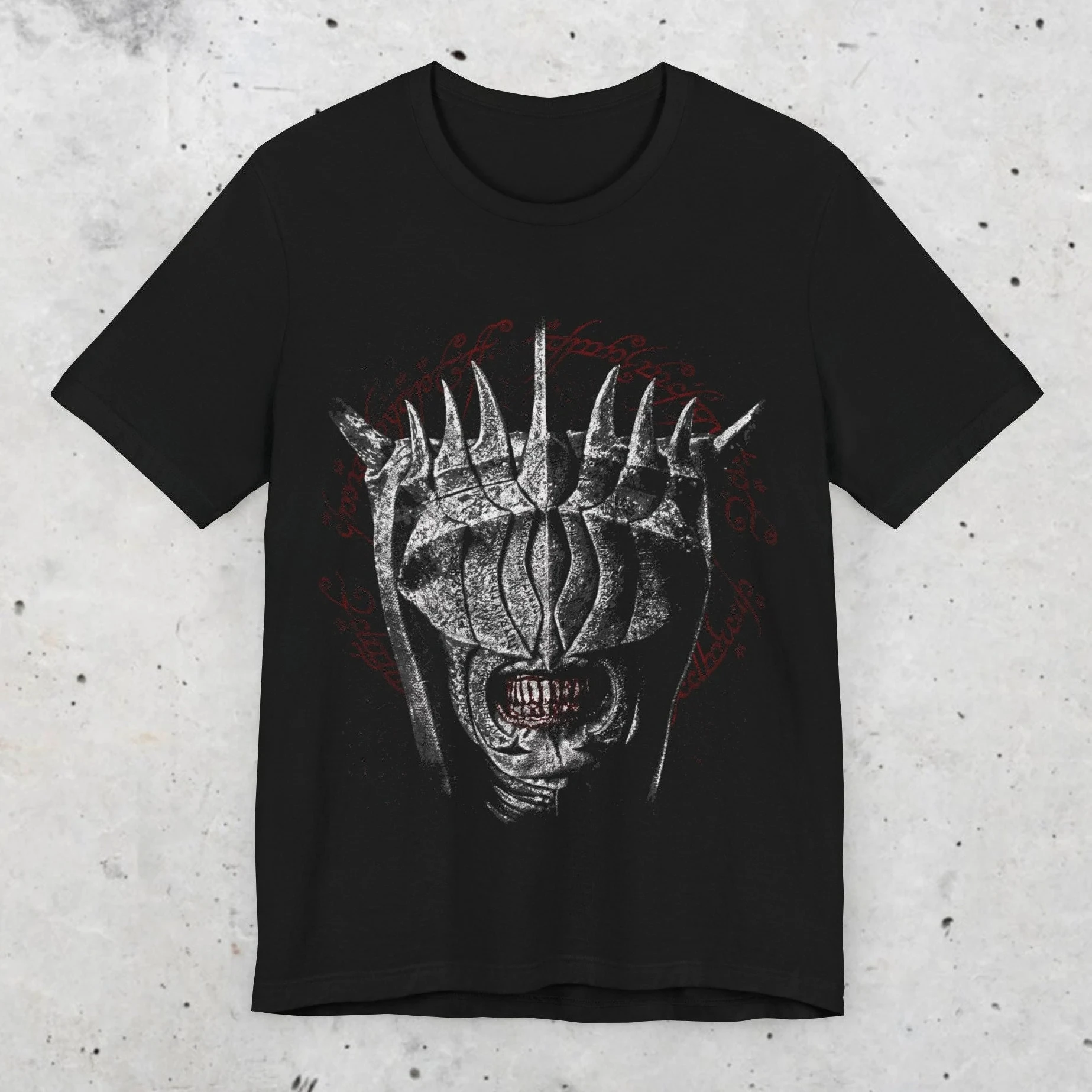 قميص Lord of The Rings فم Sauron Mordor Dark Lord ملابس رجالية مريحة