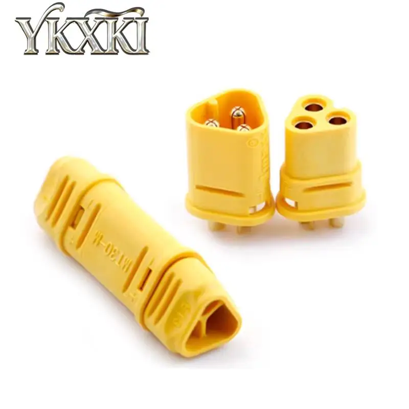 1PCS MT30-M MT30-F Male Female Three-Prong Motor Plug DC Brushless Motor Connector 10CM 20CM line
