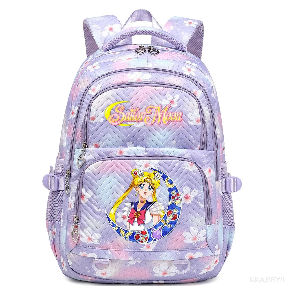 Sailor moon escola mochila estudante adolescente sacos de livro para menino meninas mulheres mochila viagem escolar