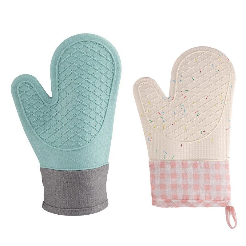1PCS Cute Silicone Kitchen Single Oven Glove Mitts Insulation Heat Resistant Oven Microwave Glove Baking Tools