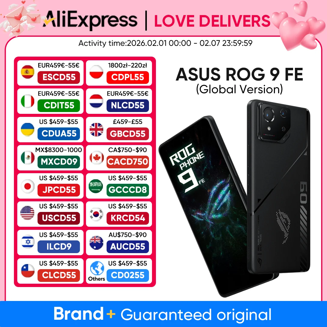 【IN STOCK】ROG Phone 9 FE 5G Gaming Phone Snapdragon 8 Gen 3 6.78'' 185Hz E-Sports E6 AMOLED Display  50MP Camera 5500mAh