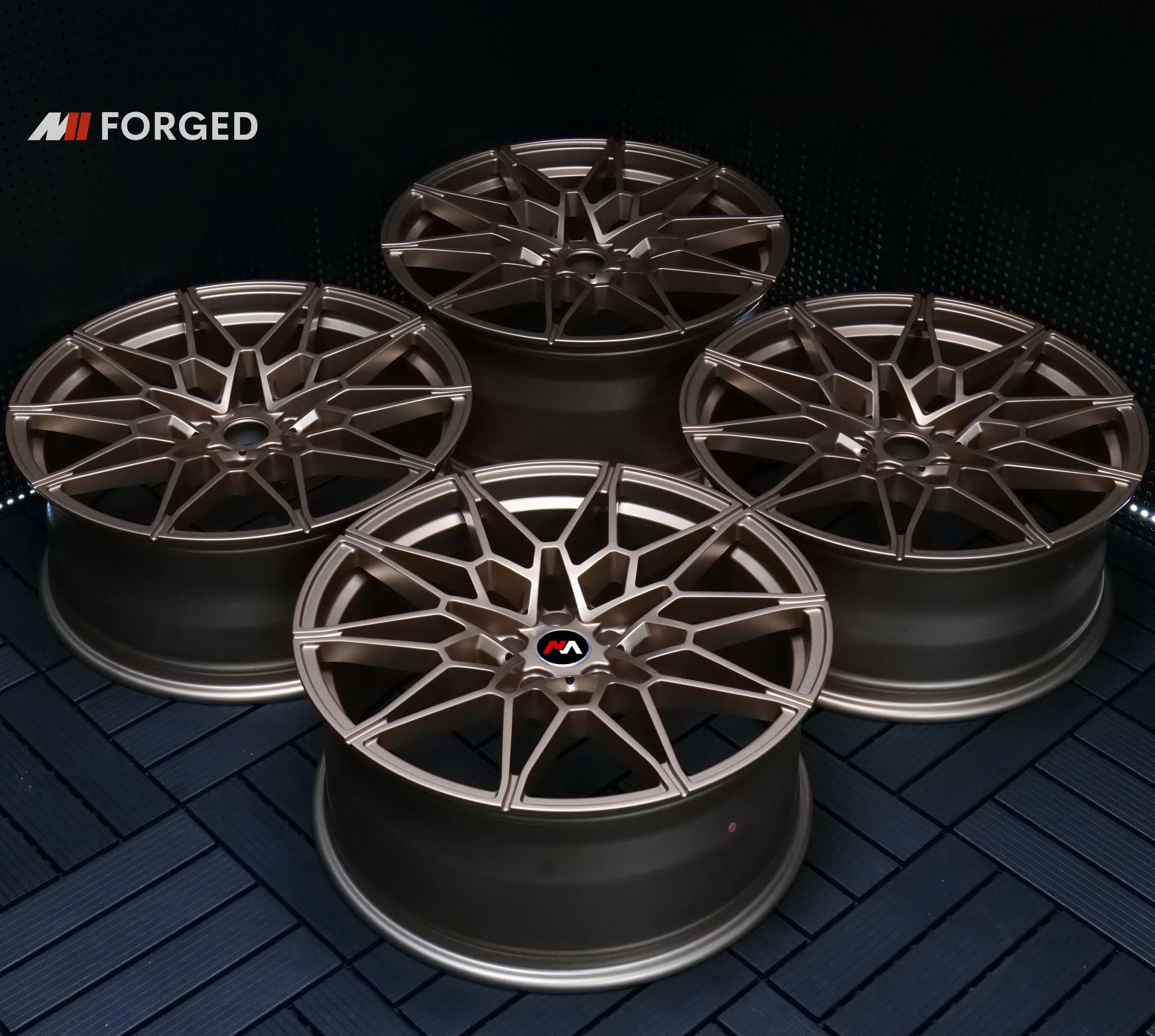 For  Forged Gold Bronze 826M Wheels 5x120 5x112 for  M2 F80 F90 E46 E92 M3 M4 F30 G20 G30 G80 330i 340i M340i 540i M550i