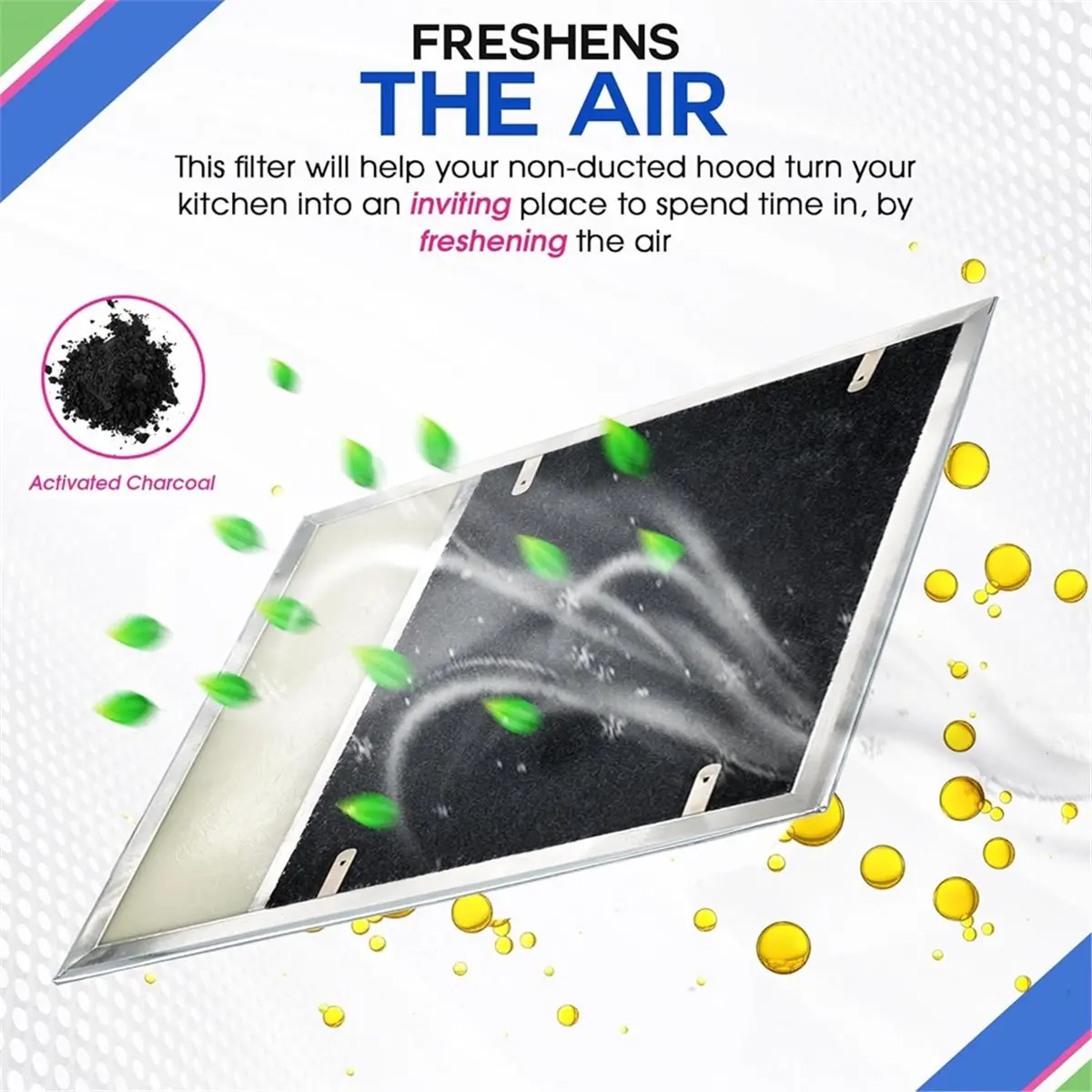 

Угольный фильтр для вытяжки, 3 шт., 7,75x10,5 дюймов - для моделей BP58 и вытяжек серии 43000, фильтр для вытяжки