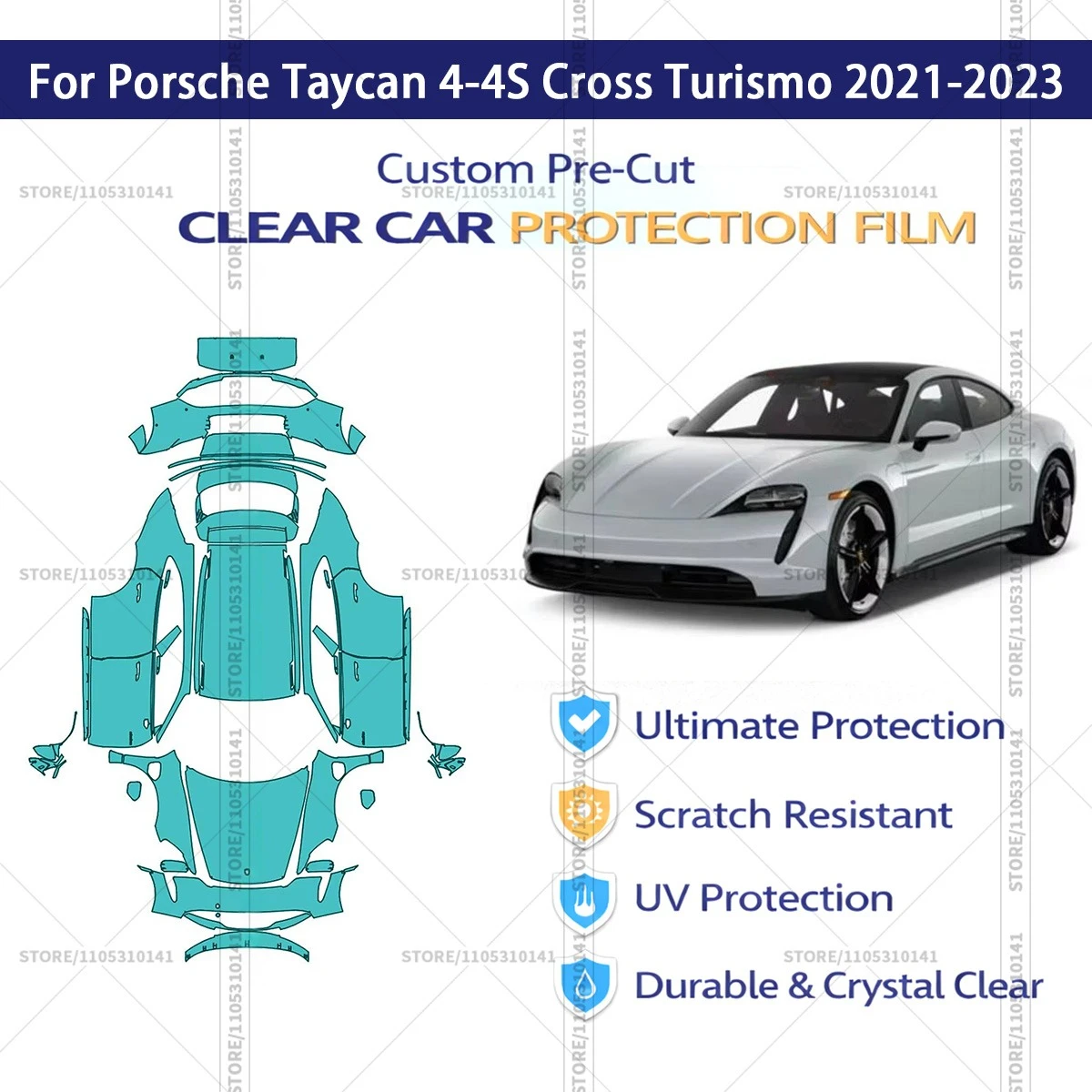 For Porsche-Taycan-… - image