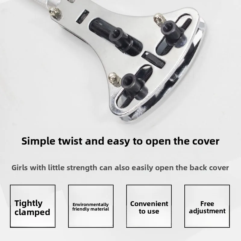 Riparazione Apri coperchio orologio Set rimozione orologio batteria Rimozione orologio meccanico Strumento coperchio posteriore Pressacavo coperchio posteriore