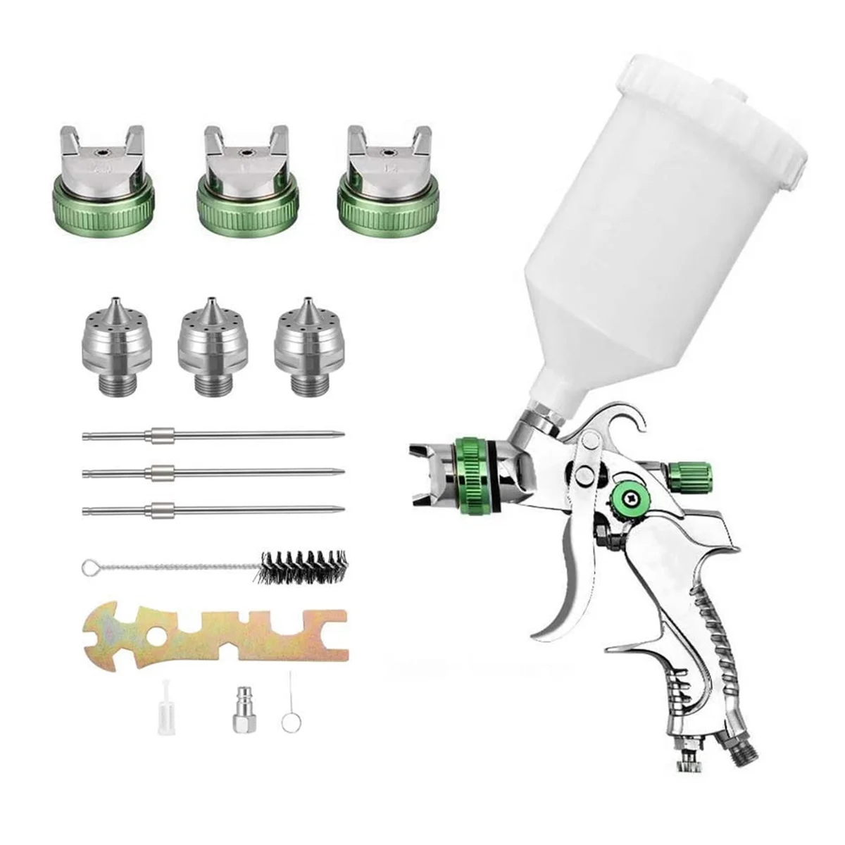 

High Mist Spray Sprayer HVLP Spray Sprayer 1.4/1.7/2.0Mm 3 Fluid Tips Airbrush DIY Spray Paint Kit Portable Paint Spray