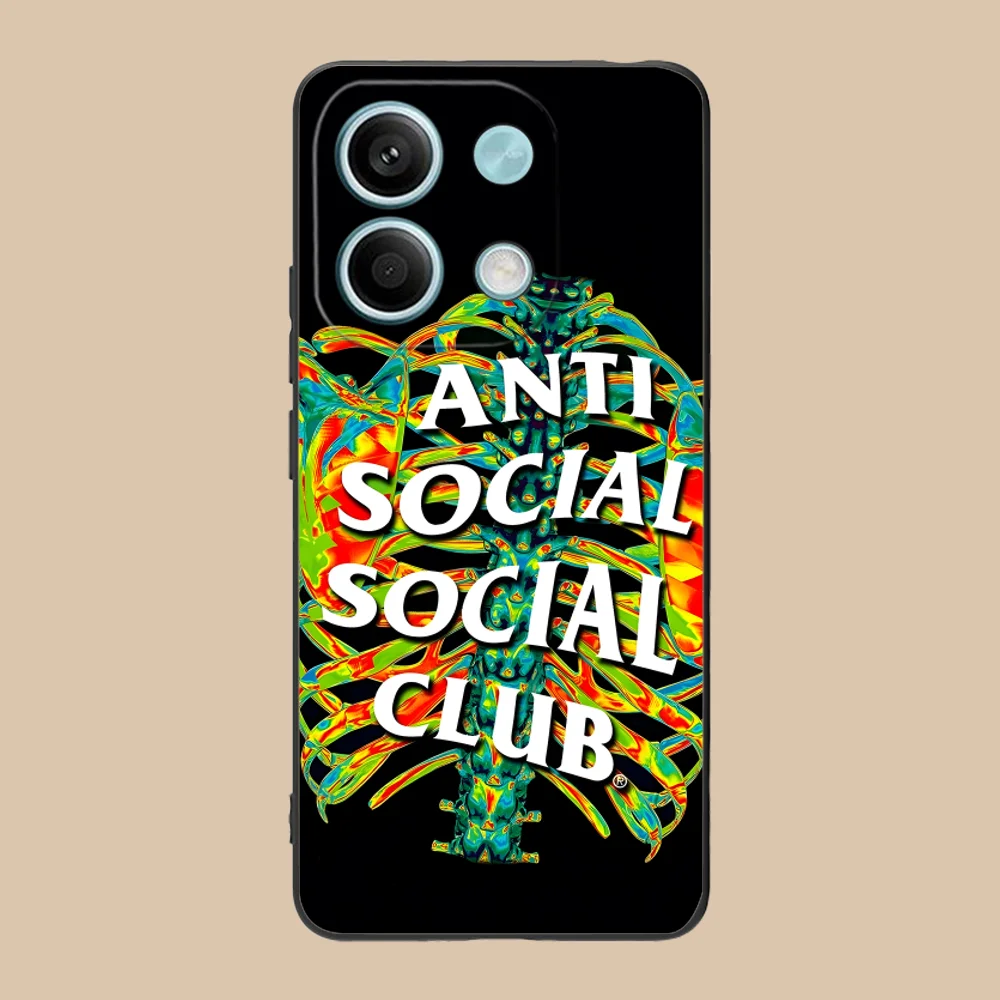 Чехол для мобильного телефона Social Club для Xiaomi 15, 14, 13, 12, 11, 10, 9 T Ultra Lite Pro S SE X 5G, черный чехол для смартфона, мобильного телефона