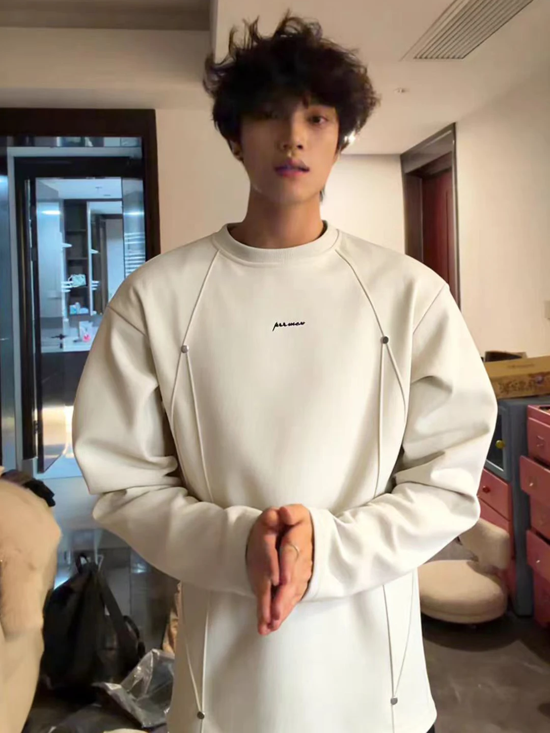 

Мужская утепленная толстовка с капюшоном на флисовой подкладке, осенне-зимняя, теплая, повседневная, с дизайнерским принтом, внутренняя футболка