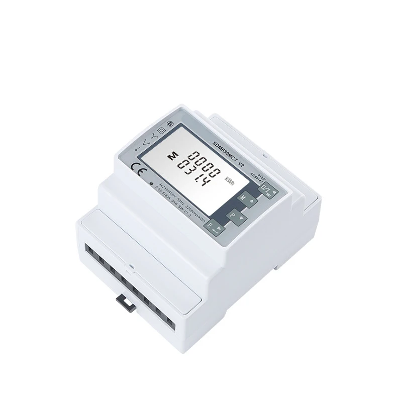 Imagem -03 - Multifunções Lcd Display Smart Meter Sdm630mct Mid Aprovado Fase Rs485 Modbus 1a 5a 333mv