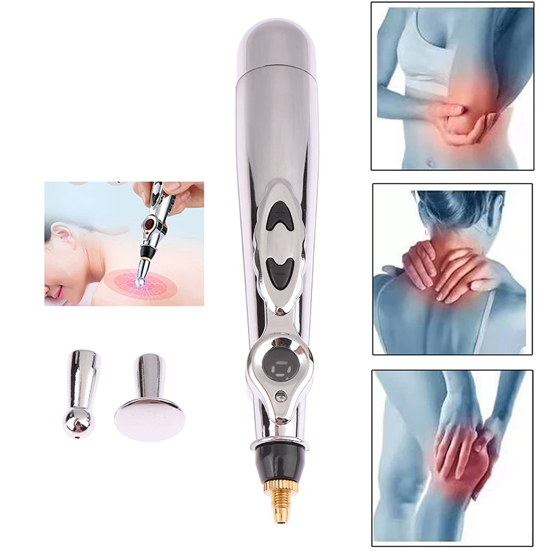 Electric Acupuncture Point Massage Pen Pain Relief Laser Therapy Electronic Meridian Energy Pen Body Head Back Neck Leg Massager