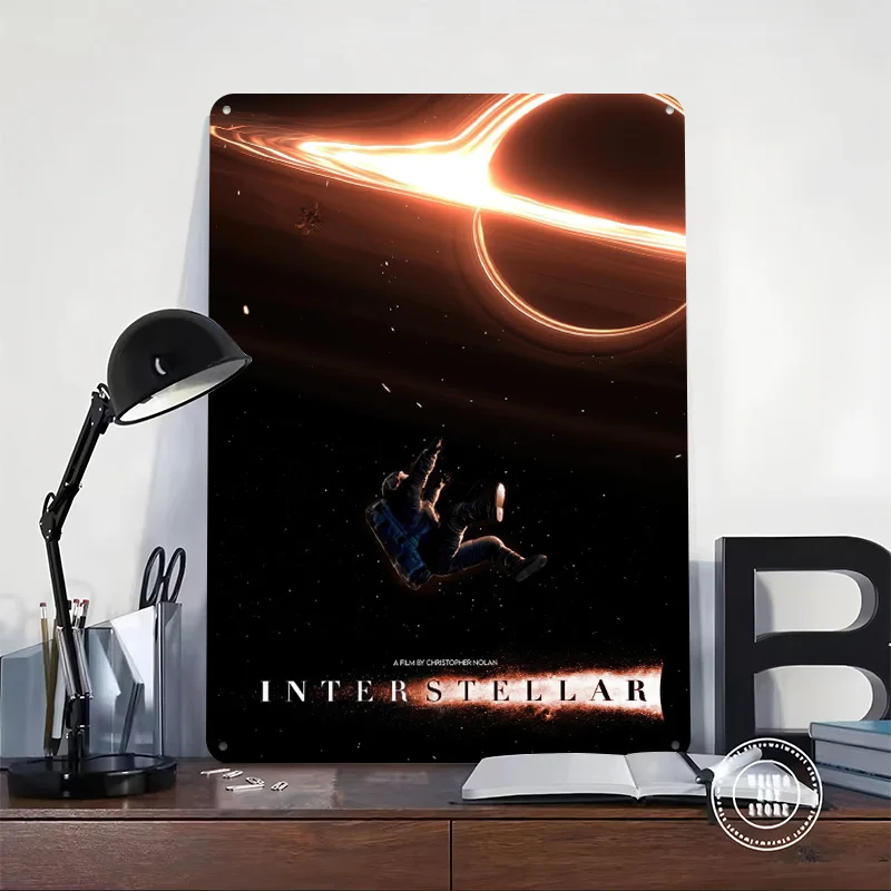 Interstellar Movie Metal Poster Perfect Gift for Fans Lovers Customized Wall Art Metal Sign for Decor Luxury Room Decoration Man