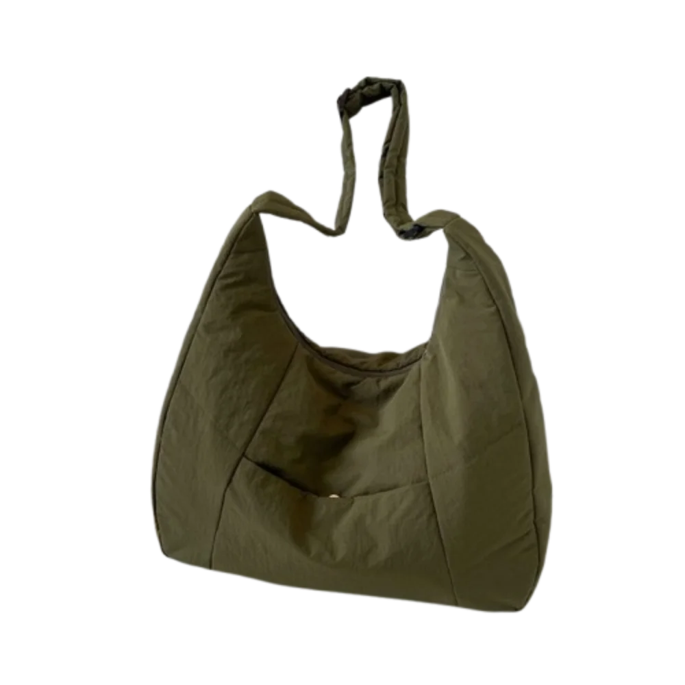 

Модная сумка на плечо из мягкой ткани на молнии, повседневный стиль, однотонная сумка для покупок, регулируемая сумка для хранения, сумка для покупок под мышками