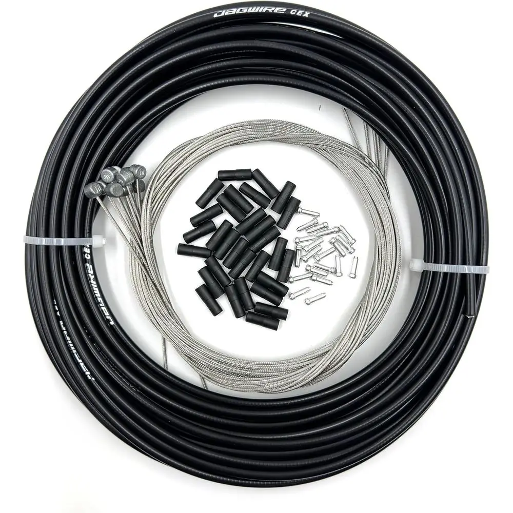 

50ft 5mm Bicycle Brake Cable Housing with 30 End Caps for SRAM/Shimano Bikes (50ft + 10 Inner Wires)