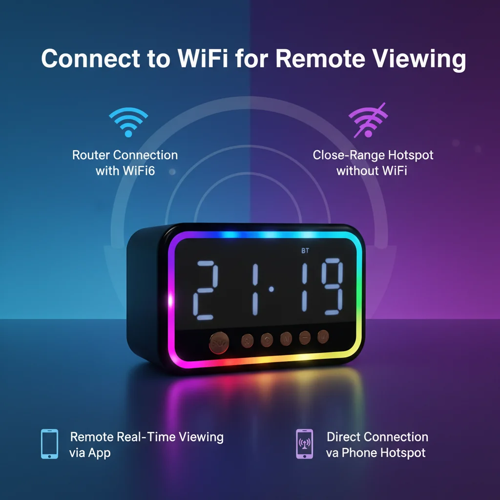 กล้องวงจรปิด WiFi พร้อมนาฬิกาป - Hidden Camera Clock บทวิจารณ์และราคา