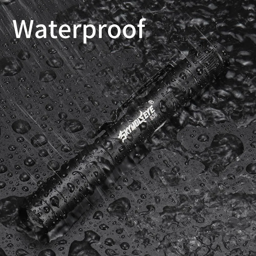 Portable Super Bright LED Flashlight Work Lights Dual Light Source Waterproof Torch Camping Lamp 2 Modes USB Charging Lantern
