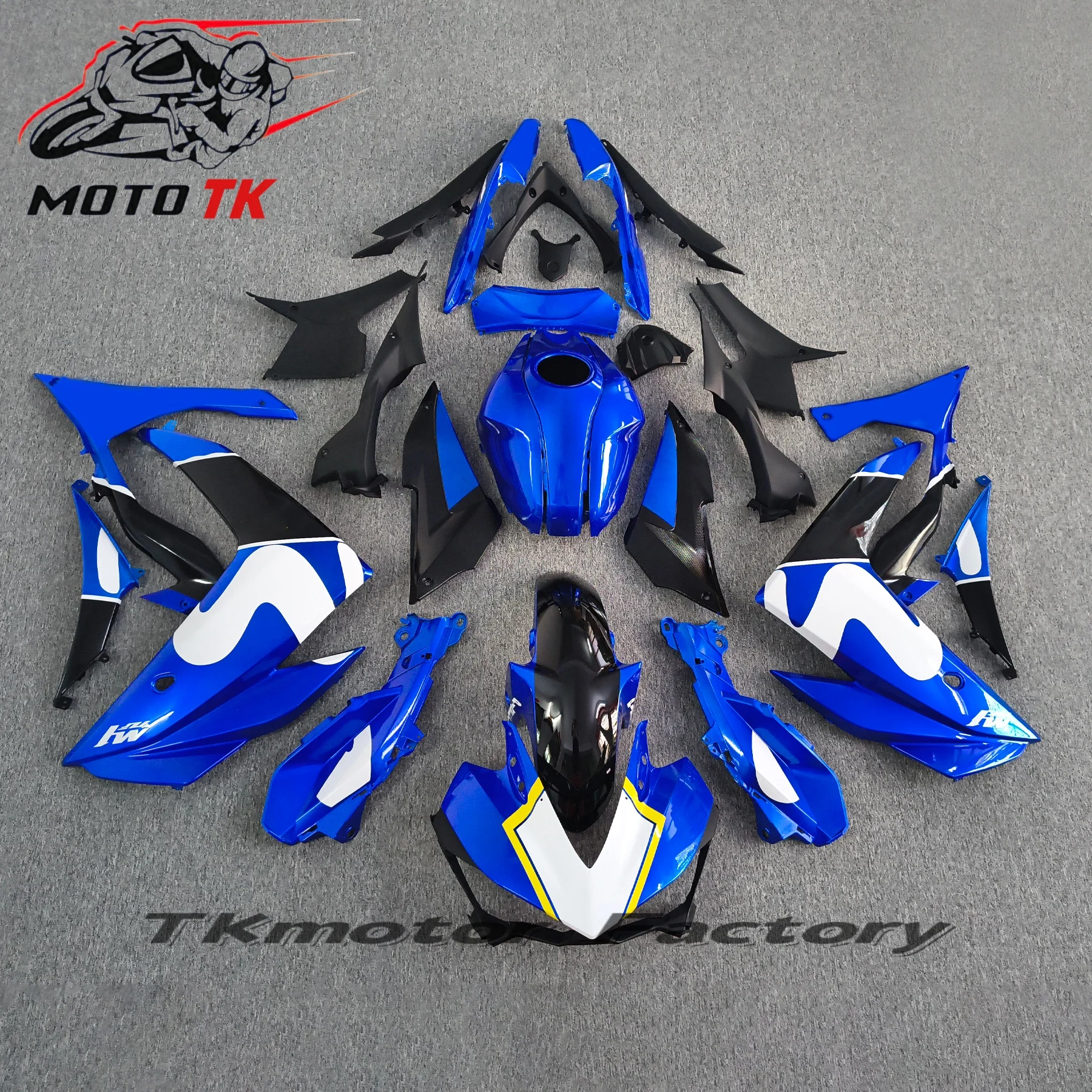 

Новый комплект обтекателей из ABS-пластика для YAMAHA YZF-R25 2015-2018, матовый черный, на заказ