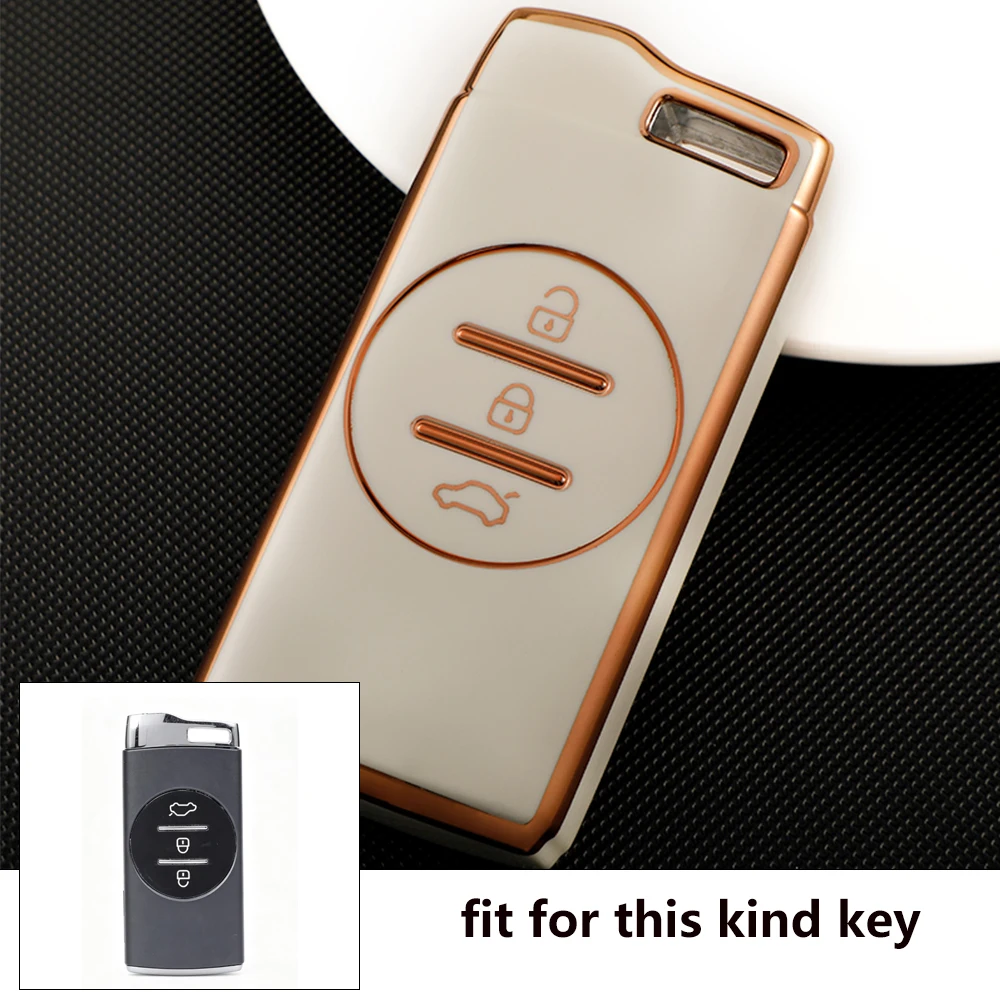 TPU Car Key Case Cover for Chery Tiggo 7 Pro 8 Pro Exeed Tiggo 2 3x Arrizo 5Pro Gx 5x EQ7 Tiggo Key Shell Protective Cover
