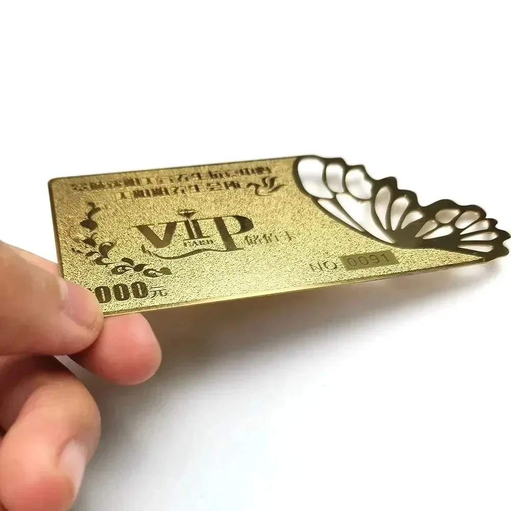 Factory Custom Printing Name Playing Membership China Metal Business Cards Luxury