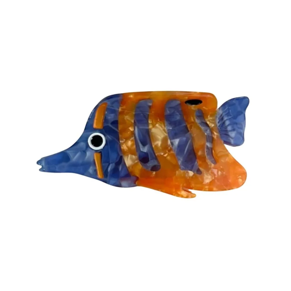 Nuevas pinzas para el cabello divertidas, pinzas para el cabello de acetato duraderas y bonitas, pinzas para el cabello pequeñas para tortuga marina, atún y medusas