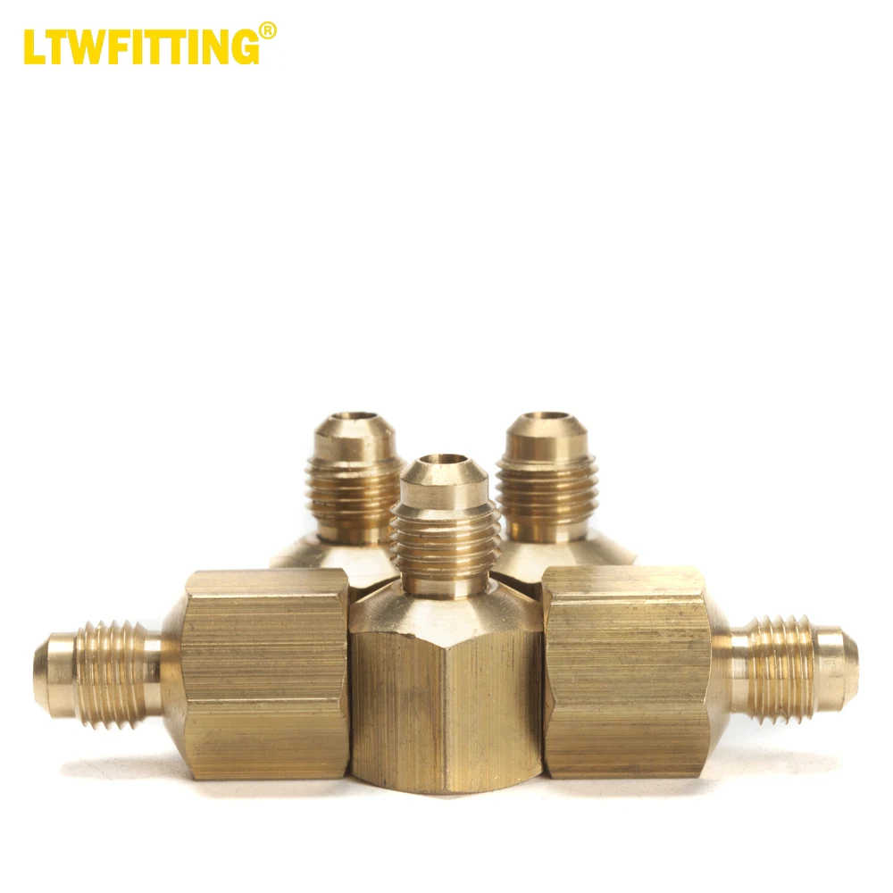 

LTWFITTING Brass Flare 1/4" OD x 3/8" Female NPT Female Connector Fitting(Pack of 5)