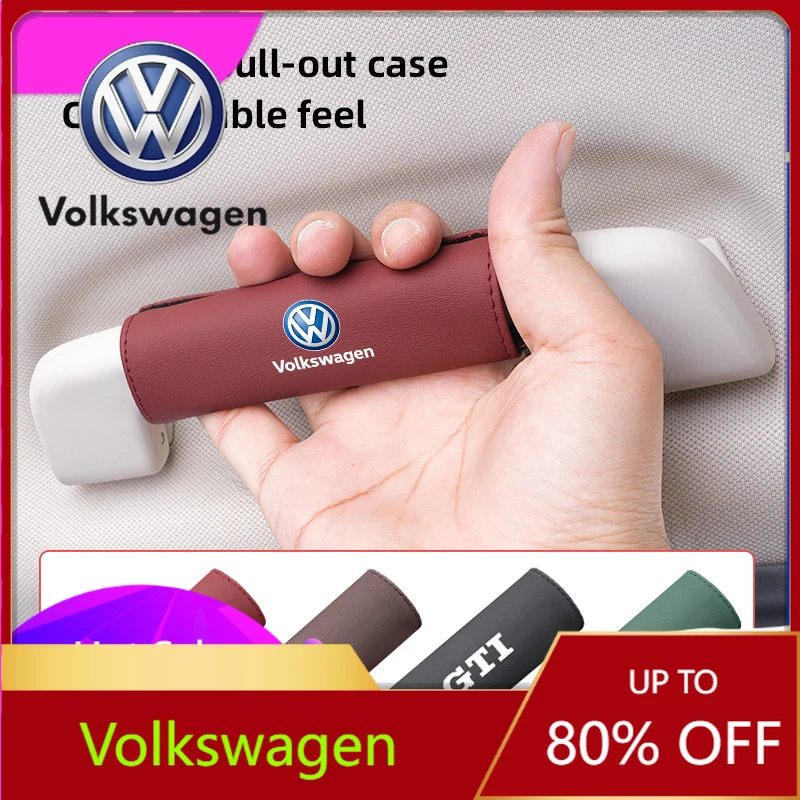 

Car Sticker For VW Volkswagen Jetta MK5 Golf 1Pcs PU Leather Roof Handle Anti-scratch Protector Case For Volkswagen GTI T5 Teram
