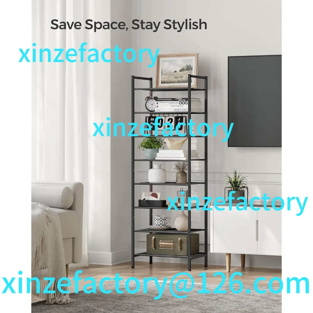 Customizable Large Capacity And Simple Shoe Cabinet 10 Tier Standing Shoe Shelf Multi-Layer Household Rack Student Dormitory Sto