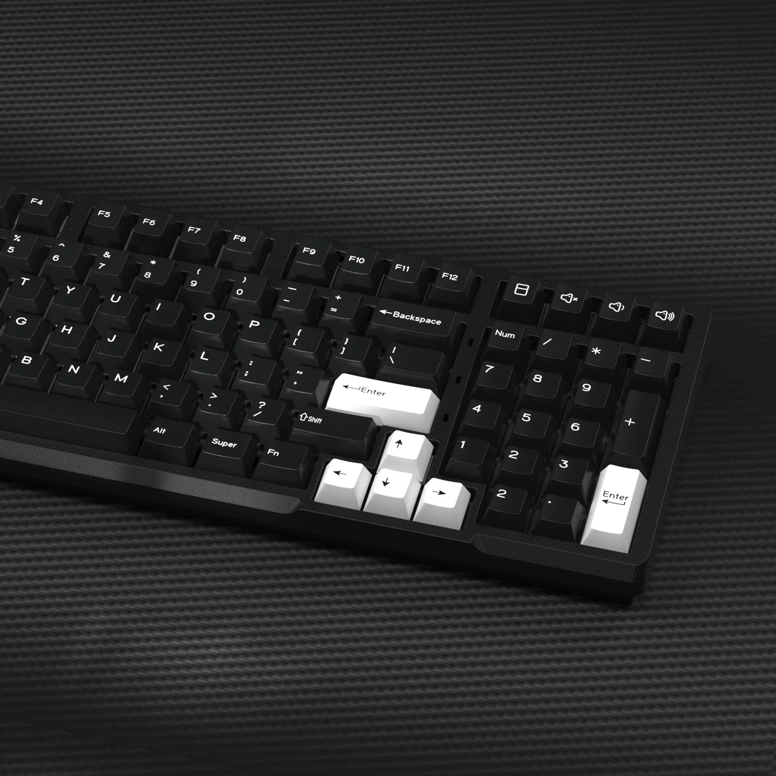 Imagem -06 - Kbdiy-gmk Wob Keycap para Teclado Mecânico Tampa Retro Gaming Key Double Shot Pbt Iso 7u Preto e Branco