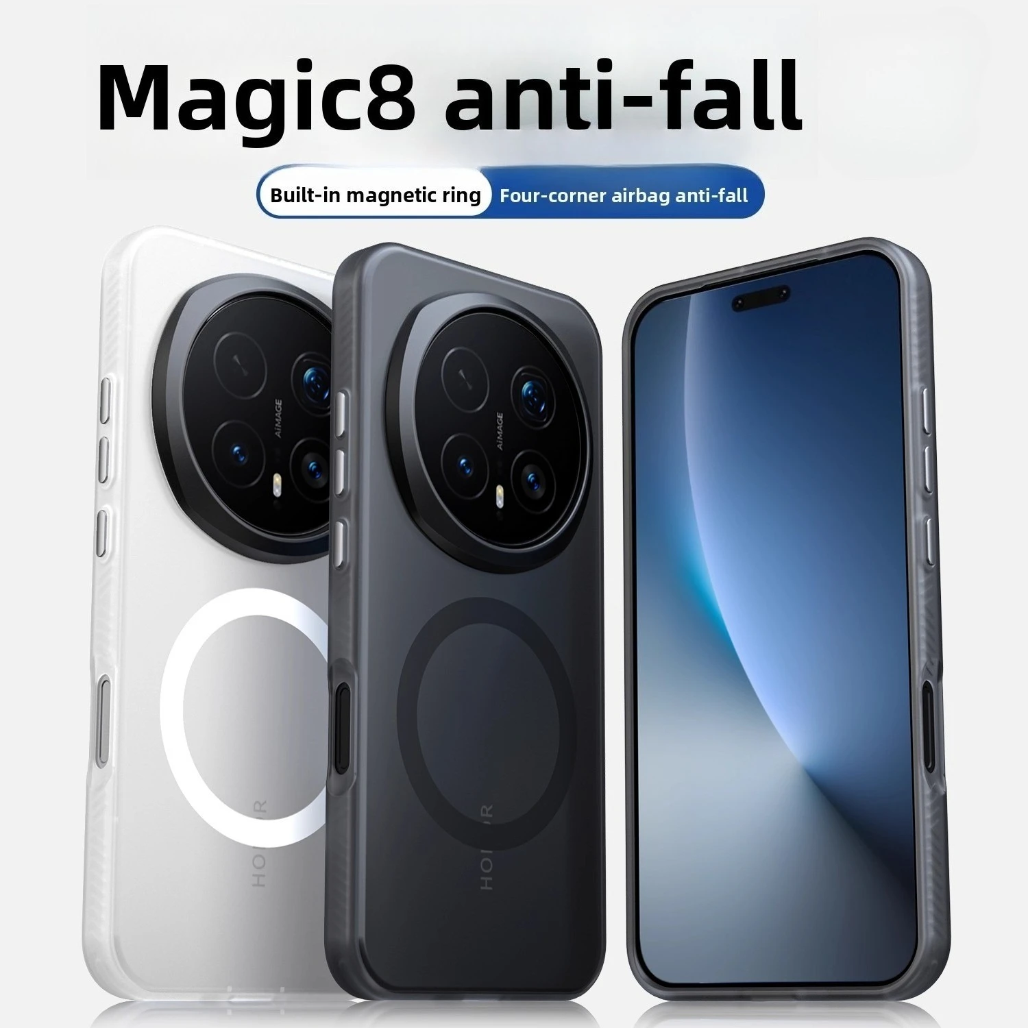 For Honor Magic 8 7 Pro Magnetic Case New Stylish Kona leather Cover For  Honor Magic8 Pro Shockproof Skin-friendly feel Funda - AliExpress 202192403