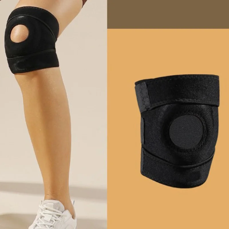 1Pc Kneepad Stabilizer FitnessOutdoor Sports Protective Gear Knee Pads Adjustable Compression Knee Support Brace for Workout