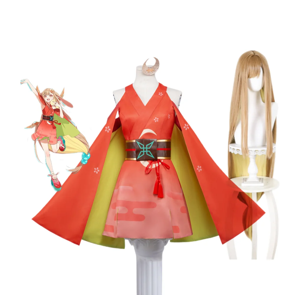 

Kaguya-hime Cosplay Spacetime Princess Kaguya Costumes Wig Full Set