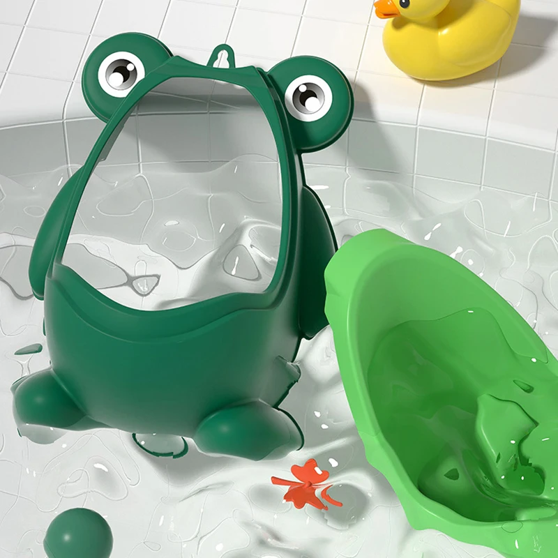 Cute Frog Potty Training orinatoio Boy With Fun miring Target, Toilet orinatoio Trainer, bambini Stand Vertical Pee Infant Toddler