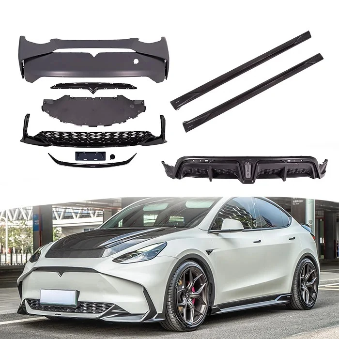 

2025 New Factory Wholesale Car Modified Parts Upgrade Bumpers Splitter New Style Body Kit Car Bumpers for Tesla Model Y