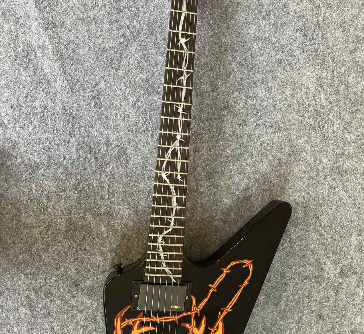 high quality Customization Alien Guitar, Body Deer Head Pattern, Fingerboard Inlay 2026