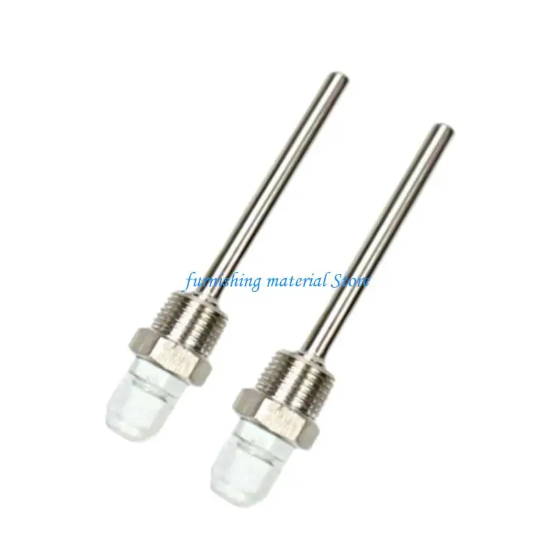 

Y5GD 2pcs Temperature Sensors 1/2in Thread Immersions Sleeve 50/100/200/300mm