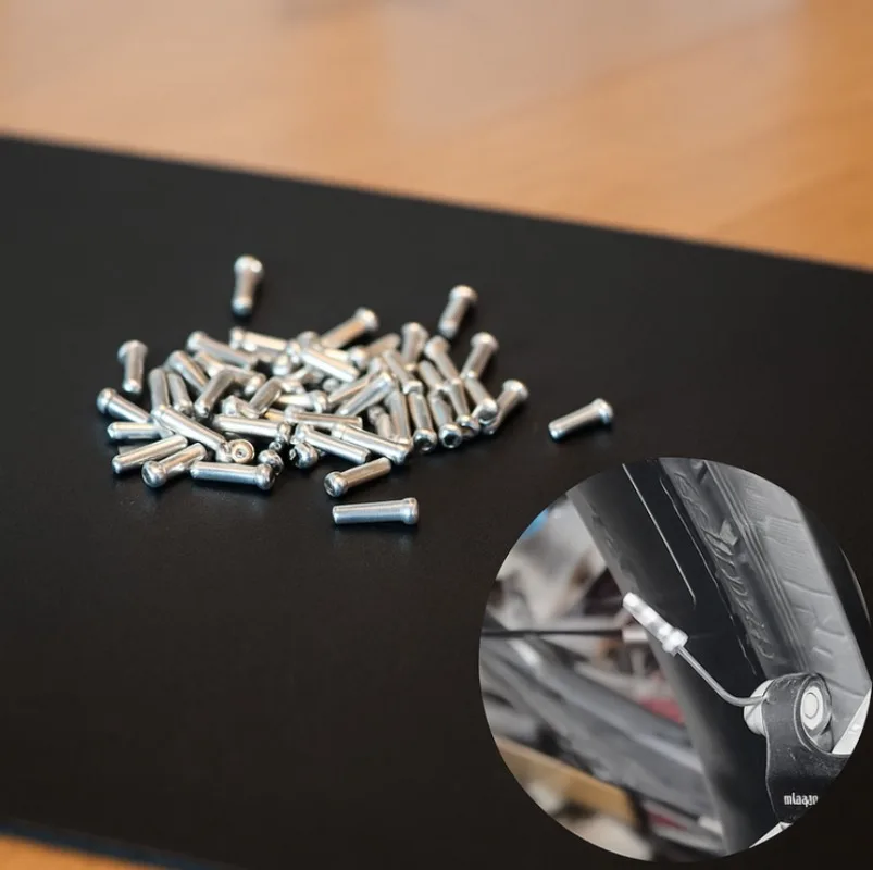 

10-1000 шт., концевые заглушки для троса из алюминиевого сплава, насадки для крепления, колпачки для тормозных переключателей, обжимные детали, аксессуары для велосипеда