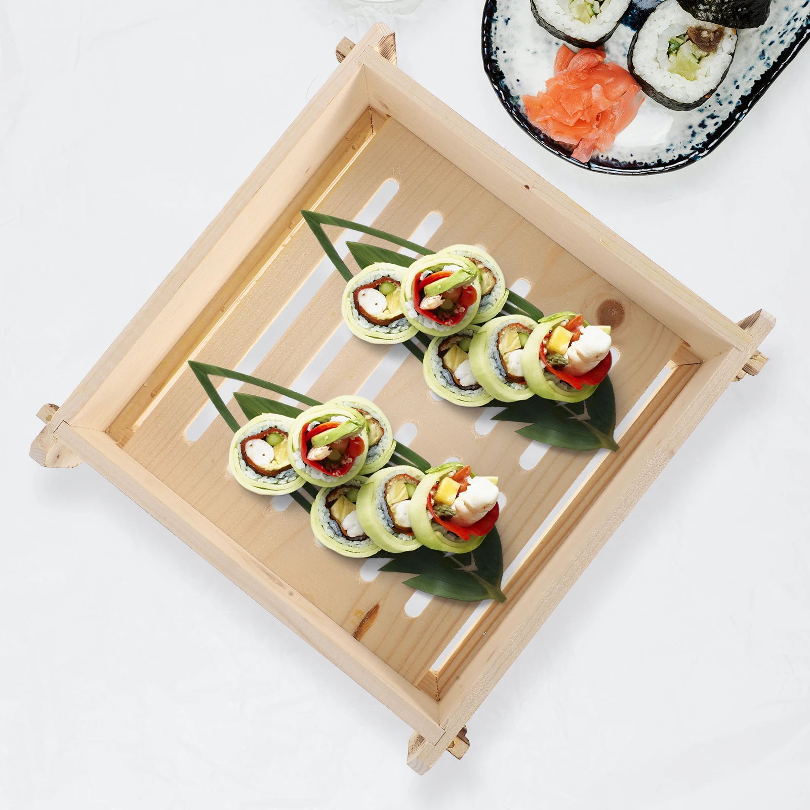 

Japanese Sushi Dish Cheese Board Plate Creative Tableware Wood Small Plates Dumplings Fruit Tray