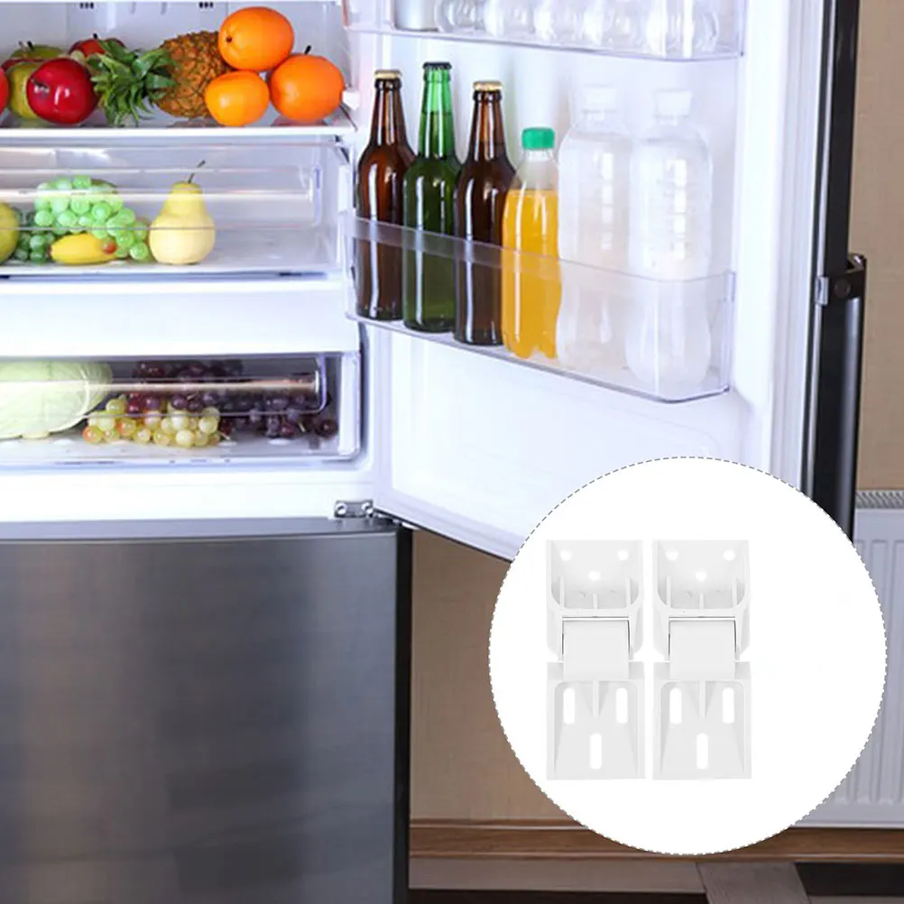 

2Pcs Door Hinge for Refrigerator Cold Cabinet Clip Freezer Hinge Replacement Sturdy Foldable Button Design Easy Install
