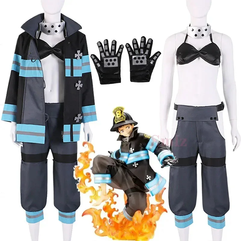 

Аниме Enn No Shouboutai Fire Force Tamaki Kotatsu Косплей Костюм Shinra Kusakabe Takehisa Hinawa Firefighter Uniforms