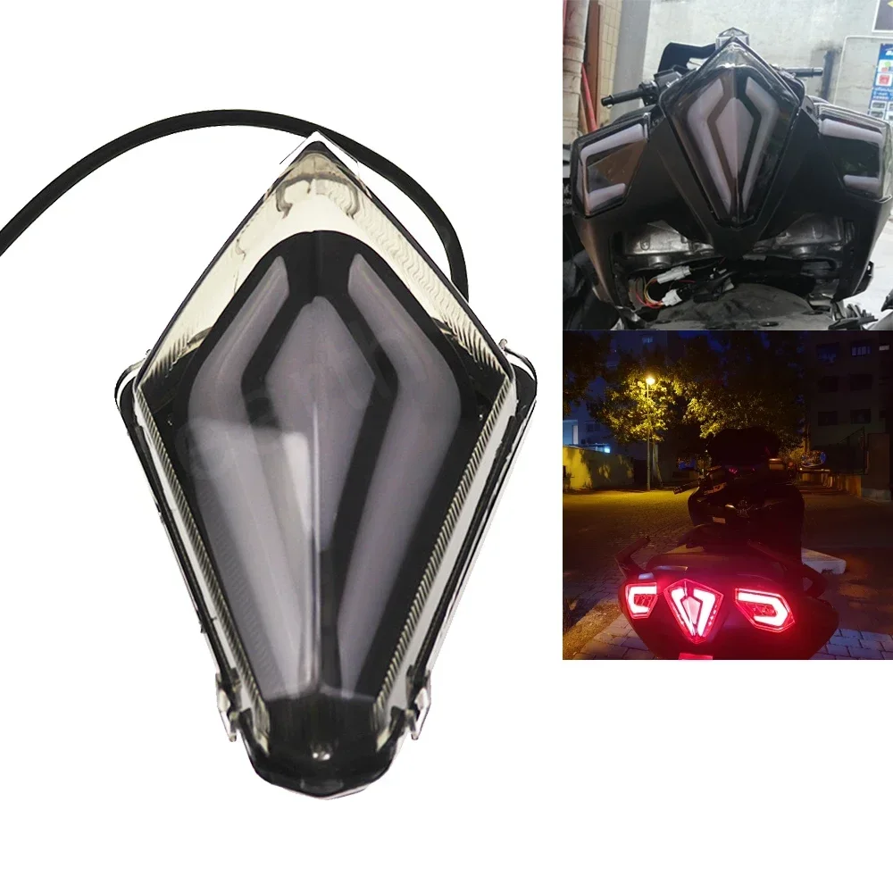 Luz trasera de humo para motocicleta, lámpara de luz de freno para Yamaha T-MAX TMAX 530 TMAX530 T-MAX530 2012 2013 2014 2015 2016