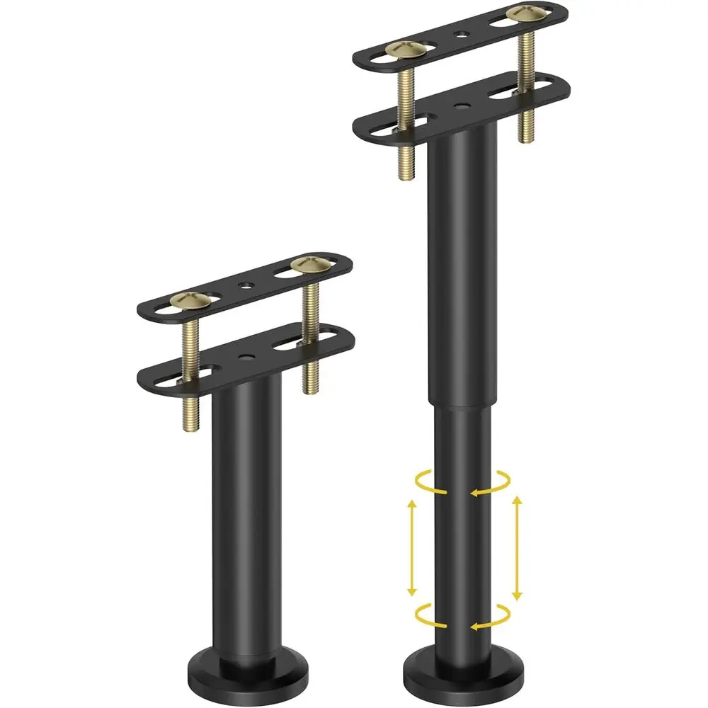 

Комплект из 2 регулируемых металлических ножек для кровати 7.08-12.6 дюймов, сверхпрочные сменные опорные ножки для ламельных оснований кроватей