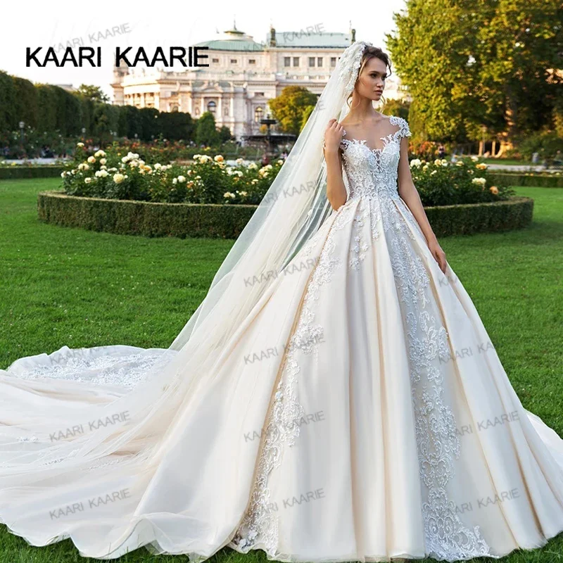 

KAARI KAARIE 2024 robes designer elegant princess bridal luxury wedding dress satin high quality vestido de novia