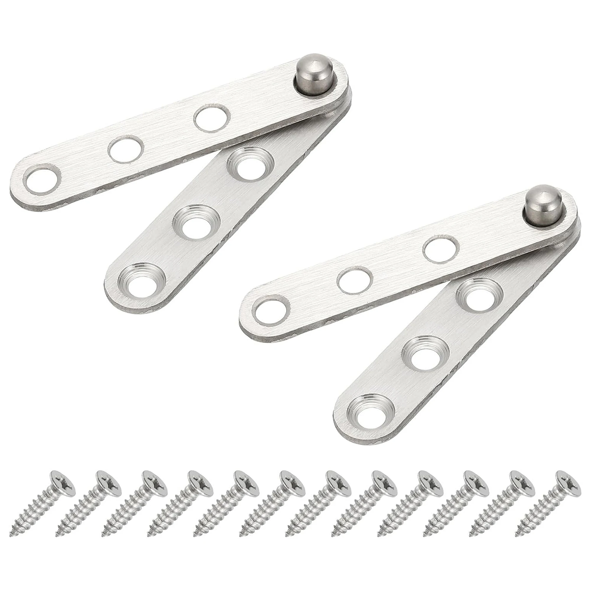 2/4/8pcs of modern cabinet/wardrobe hinges - revolving door installation, durable accessories, door brackets, smooth surface