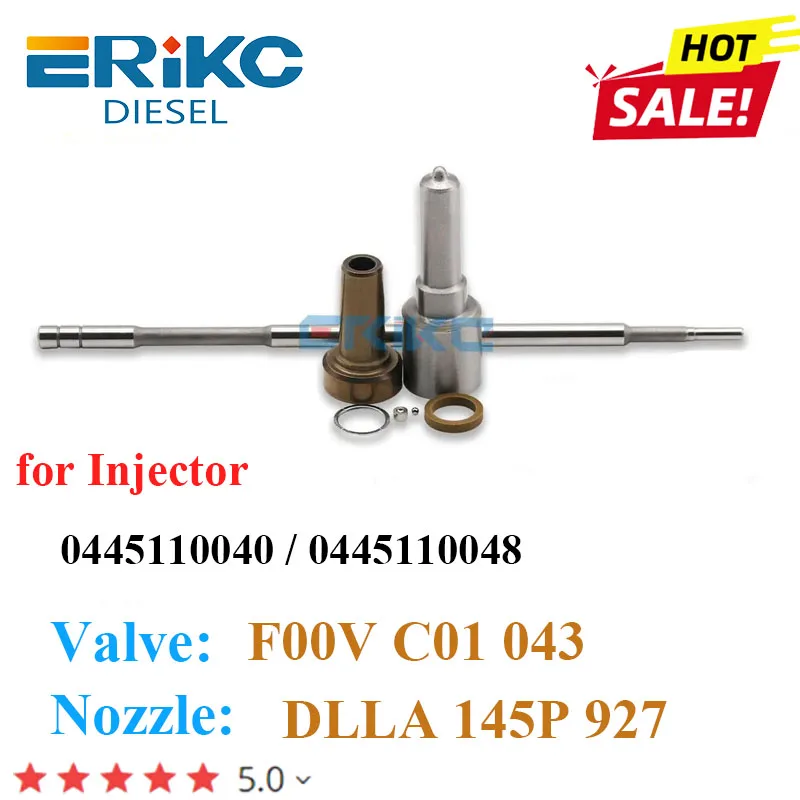 0445110040 0445110048 Fuel Injetor Repair Kit  Nozzle DLLA145P927 0433171617 Commen Rail Valve F00VC01043 for Bosch